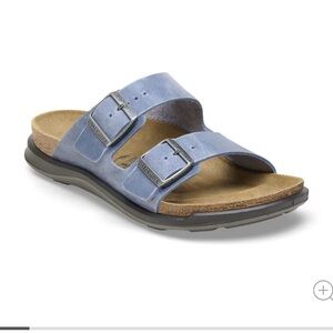 LIKE NEW Birkenstock Arizona Crosstown Elemental Blue Size EU 42 (US 11)